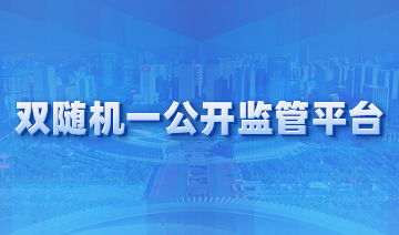 双随机一公开监管平台